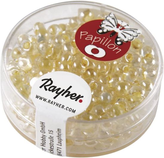Picture of Peanut beads Rayher 3.2x6.5mm Light Jonquil x18g