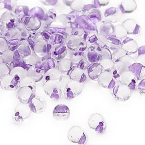 Picture of Miyuki Drop 3.4mm F40 Crystal Lined Purple x10g 