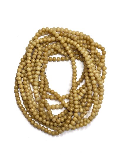 Picture of Glass beads Round 4mm round Beige x38cm