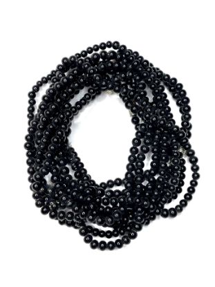 Image de Glass beads Round 4mm Black x38cm