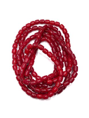 Bild von Glass beads Round 6mm Red x35cm
