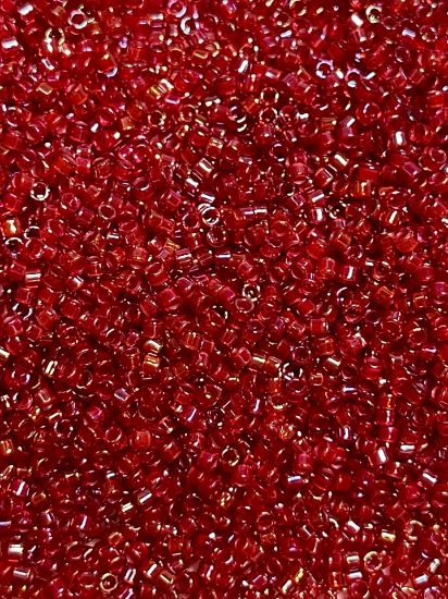 Picture of Miyuki Delica 11/0 DB295 Lined Red AB x10g