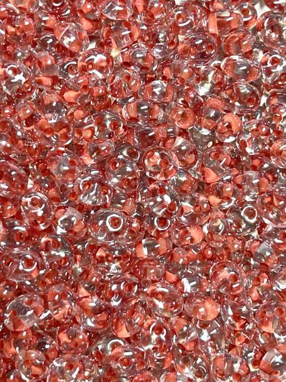 Picture of Preciosa Twin Beads 2.5x5 mm Crystal Orange Color Lined x10g