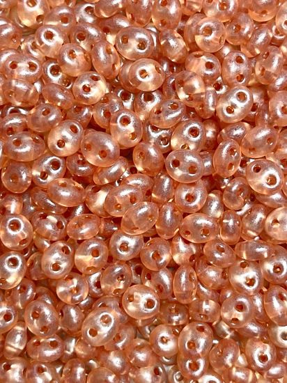 Picture of Preciosa Twin Beads 2.5x5mm Vintage Orange Pearl x10g