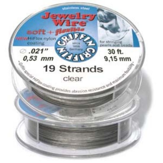 Picture of  Griffin Stainless steel round wire 19 strand 0,53mm x9.15m
