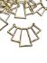 Picture of Link Art Deco Geometric Fan 41x25cm Mat Gold x1