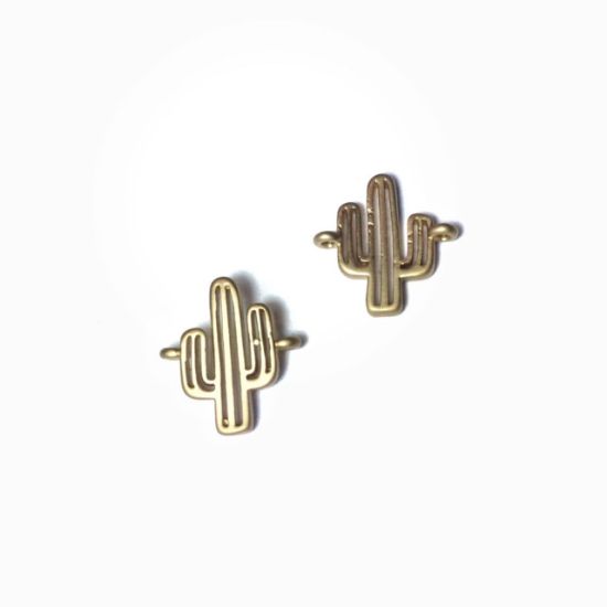Picture of Link Cactus 14mm Mat Gold x1