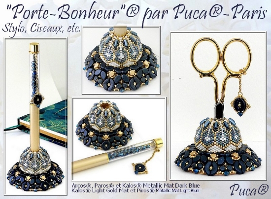 Picture of Beading KIT - "Porte-Bonheur" par Puca  Blue 