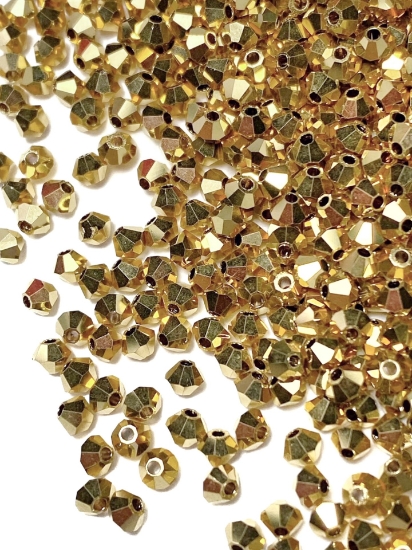 Picture of Preciosa Bead Rondell 4mm Crystal Aurum Full x100