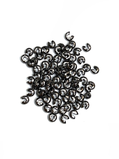 Picture of Crimp Cover 3mm Gunmetal x100