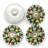 Picture of Glass Chunk Button 18mm Compass Pattern x1