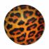 Picture of Glass Chunk Buttons 18mm Leopard Pattern x1