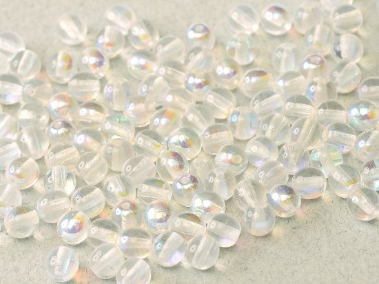 Picture of Round beads 3mm Crystal AB x50