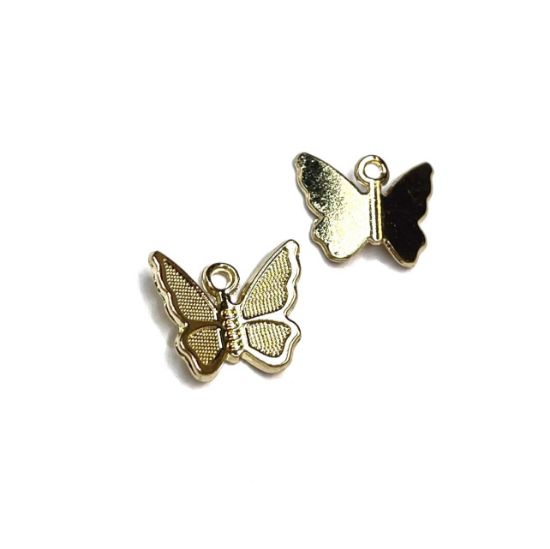 Picture of Charm Butterfly 13,5x11mm Gold Tone x2 