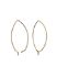 Picture of Earstud Wire Marquise 37x17mm Gold Tone x2