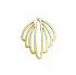 Picture of Charm Seashell 25x20mm Gold Tone x1
