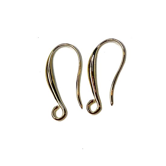 Picture of Earwire Hook 22x10mm 18kt Gold Plated x2