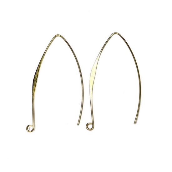 Picture of Earwire Hook 46x19mm Gold x10
