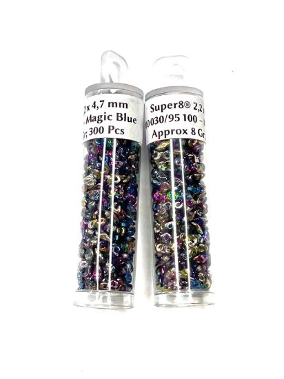 Picture of Super8® 2,2 x 4,7mm Crystal Magic Blue x8g