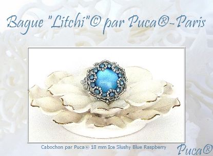 Bild von KIT - Ring « Litchi » par PUCA Blue Raspberry x1