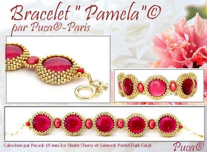 Bild von KIT - Bracelet « Pamela » © par PUCA® – Cherry x1