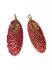 Picture of Vintage Bohemian Pendant 40x18mm oval Red x1