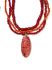 Picture of Vintage Bohemian Pendant 40x18mm oval Red x1
