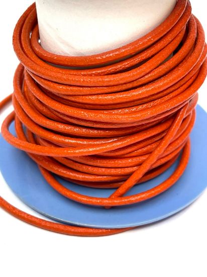 Picture of Leather Cord 2.5mm Orange x1m