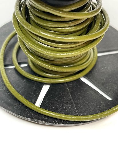 Picture of Leather Cord 2mm Khaki x1m