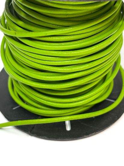 Picture of Leather Cord 2mm Green x1m