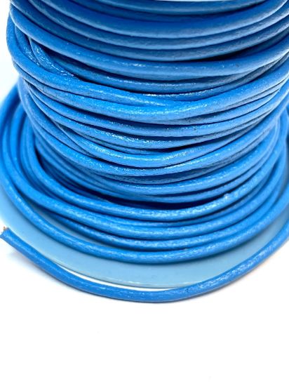 Picture of Leather Cord 2mm Blue x1m