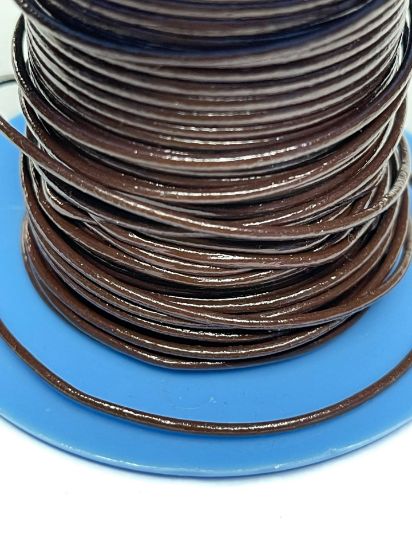 Picture of European Leather Cord 1.5mm Chocolate x1m