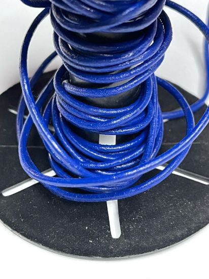 Picture of Leather Cord 2mm Navy Blue x1m