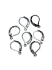 Picture of Ear wire Leverback 16x10mm Gunmetal x10