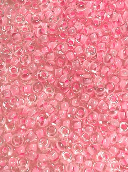 Picture of Miyuki Seed Beads 15/0 207 Pink Lined Crystal x10g
