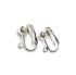 Picture of Ear Clip half ball w/ Loop Shiny Silver x2