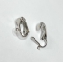 Picture of Ear Clip flat pad 4mm w/ loop Silver Tone x10