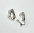 Picture of Ear Clip flat pad 4mm w/ loop Silver x10