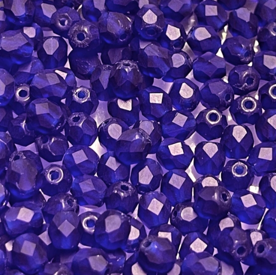 Picture of Fire-Polished 4mm Mat Cobalt x100