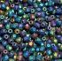 Picture of Fire-Polished 3mm Jet Blue Iris Mat x100