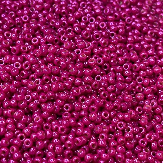 Picture of Miyuki Rocaille 11/0 1465L Opaque Fuchsia Luster x10g 