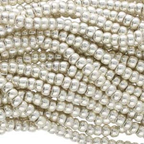 Picture of Czech Seed Beads 11/0 Silver Metallic x6 strands 