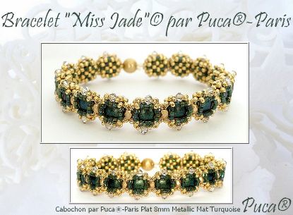 Bild von Bracelet « Miss Jade » © par PUCA® – Instant Download or Printed Copy 