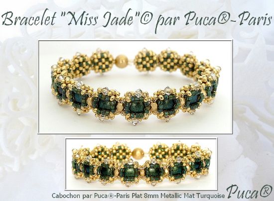 Picture of Bracelet « Miss Jade » © par PUCA® – Instant Download or Printed Copy 