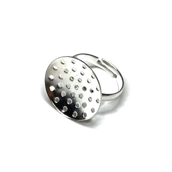 Picture of Ring base Sieve 20mm Silver Tone x1