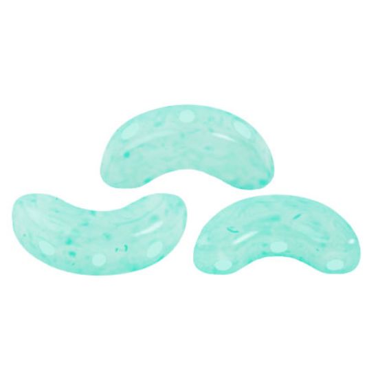 Picture of Arcos® par Puca® 5x10mm Milky Green Turquoise x10g