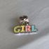 Picture of 925 Silver Charm Girl 15mm enamel x1