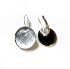 Picture of Ear wire Leverback Textured Setting 20mm round Silver x10