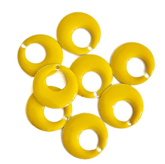 Picture of Candy Epoxy Round Open 17mm Yellow x1