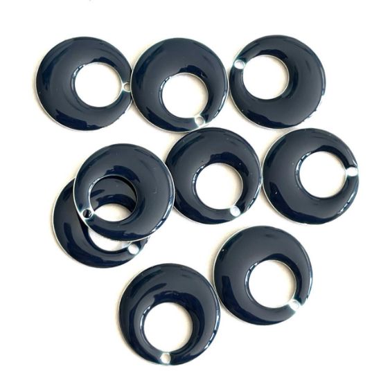 Picture of Candy Epoxy Round Open 17mm Navy Blue x1